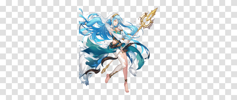 Lady Of The Lake Aqua Fire Emblem, Person, Leisure Activities, Art, Painting Transparent Png