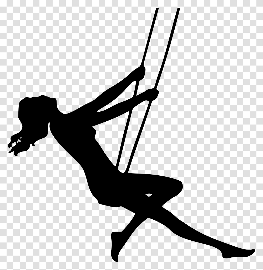 Lady On Swing Isolated Icons, Gray, World Of Warcraft Transparent Png