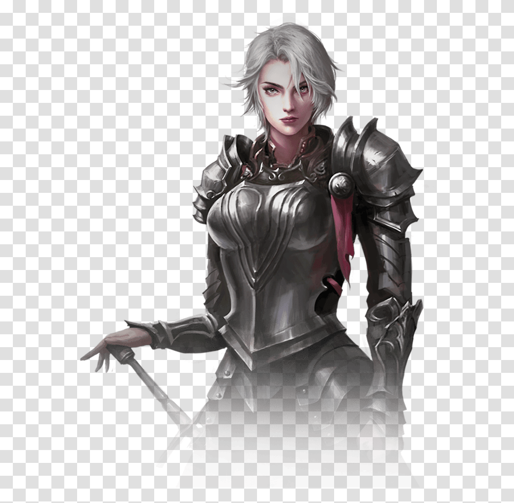 Lady, Person, Human, Knight, Armor Transparent Png