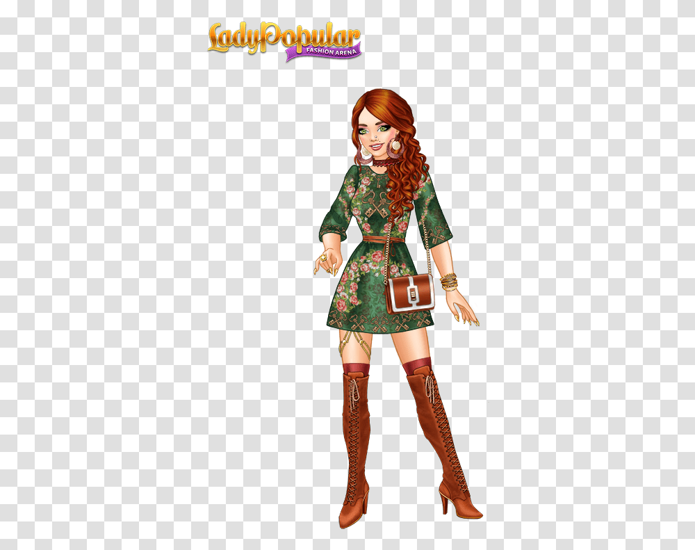 Lady Popular Boots, Person, Human, Costume, Toy Transparent Png