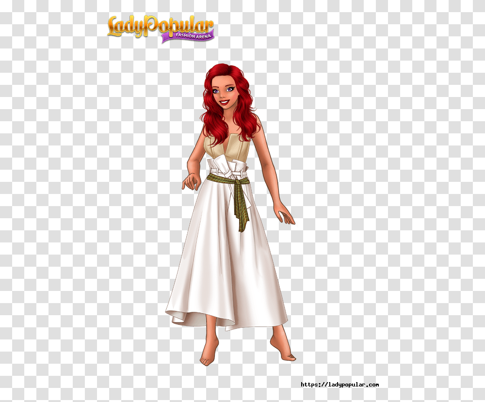 Lady Popular Outfits Nice, Person, Dress, Toy Transparent Png