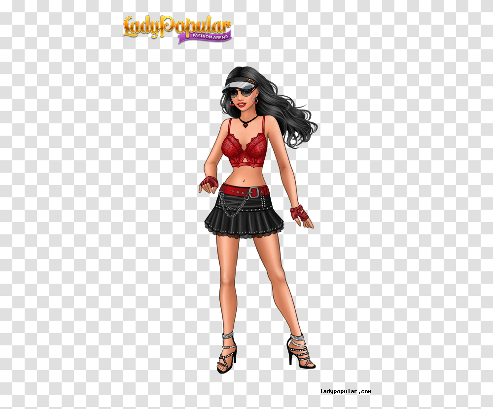 Lady Popular Wonder Woman, Skirt, Person, Sunglasses Transparent Png