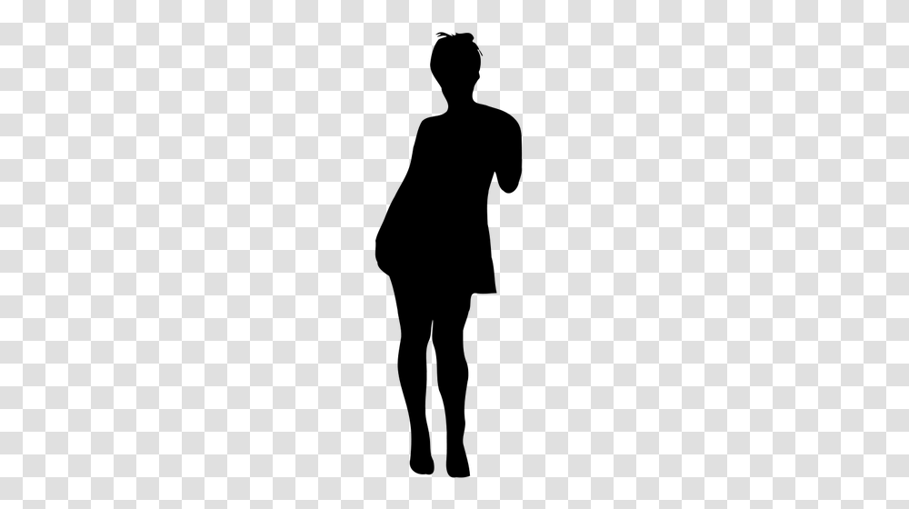 Lady Silhouette Vector Image, Gray, World Of Warcraft Transparent Png