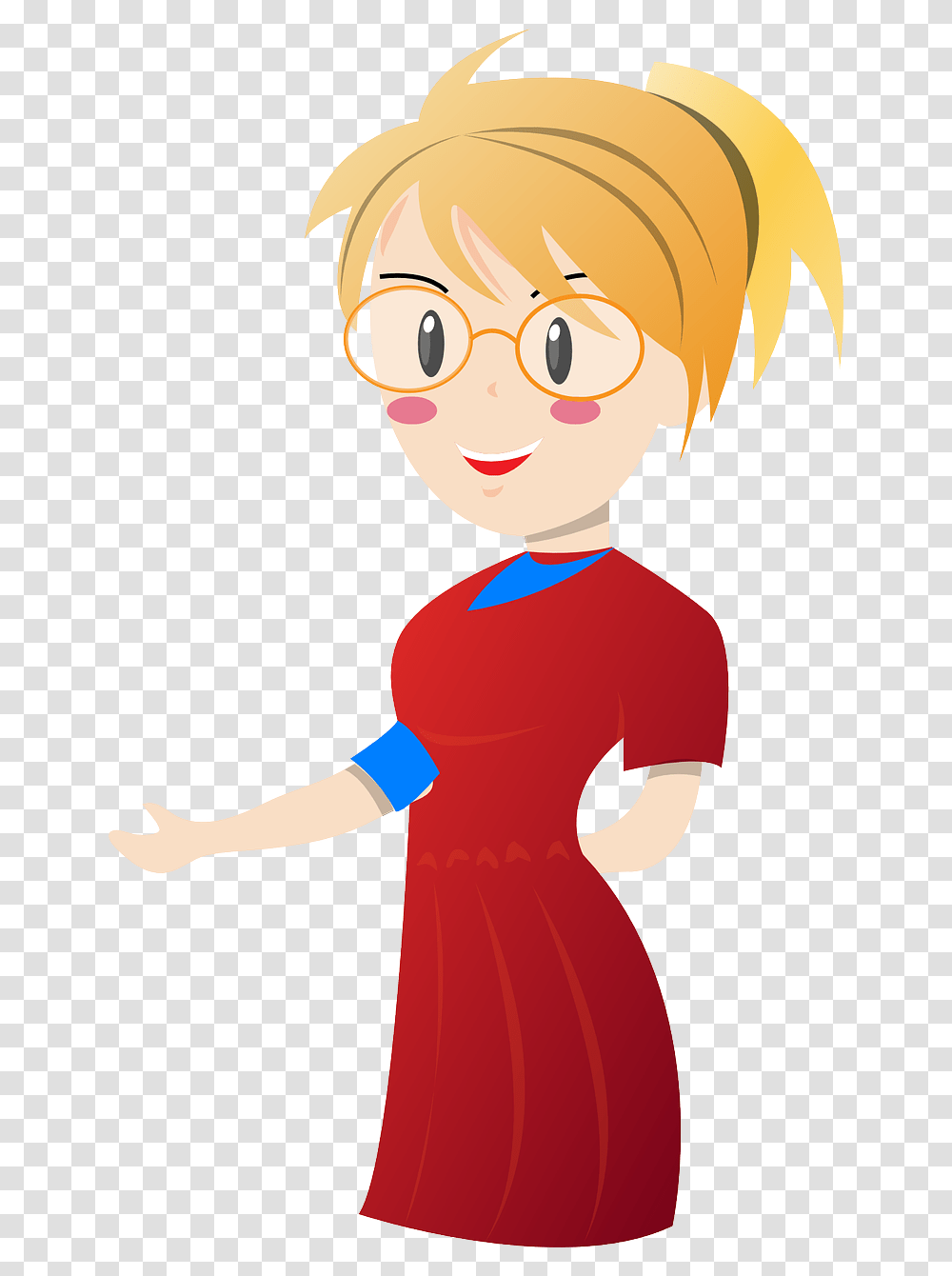 Lady Teacher Clipart, Dress, Person, Human Transparent Png