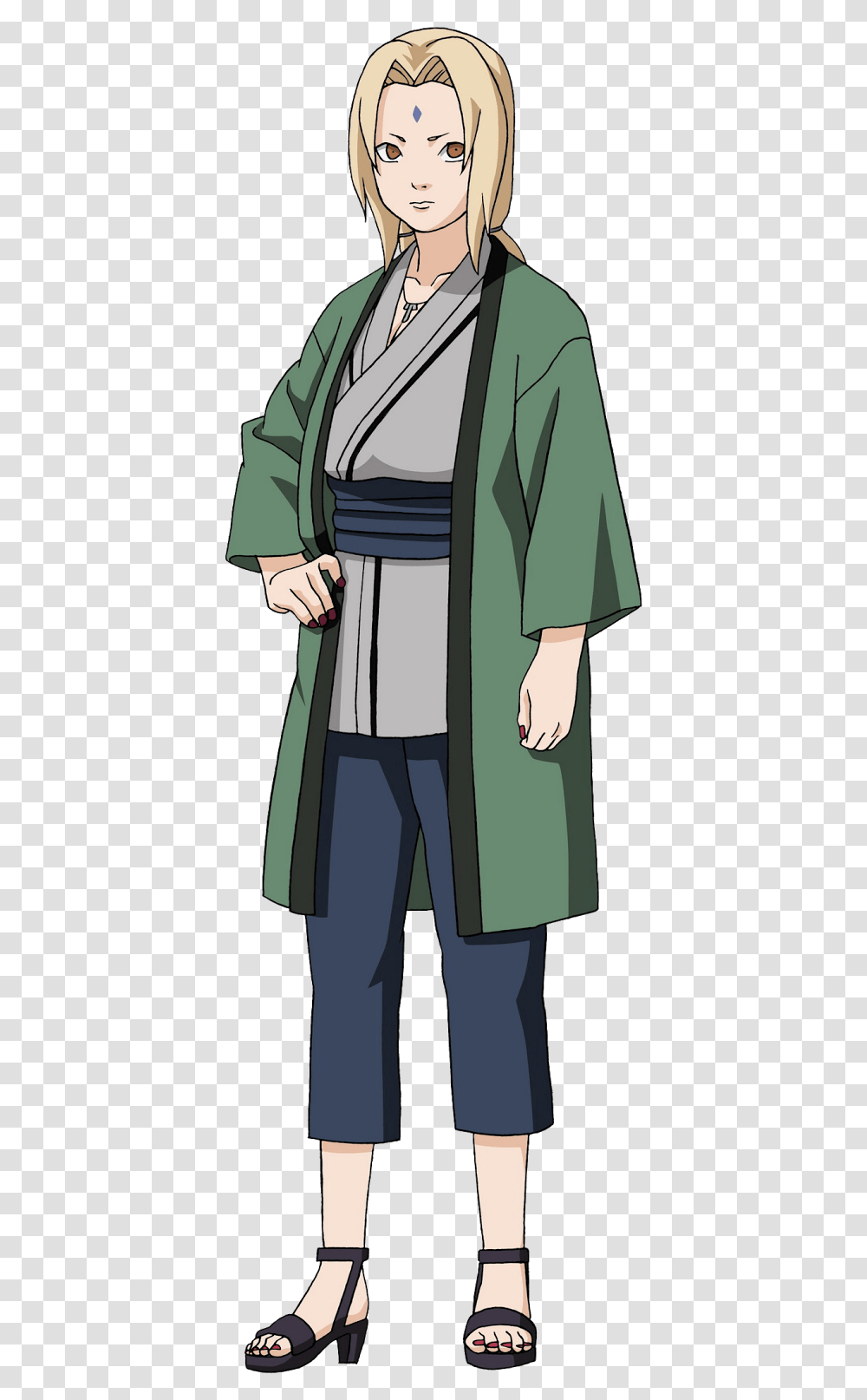Lady Tsunade Full Body, Overcoat, Sleeve, Person Transparent Png