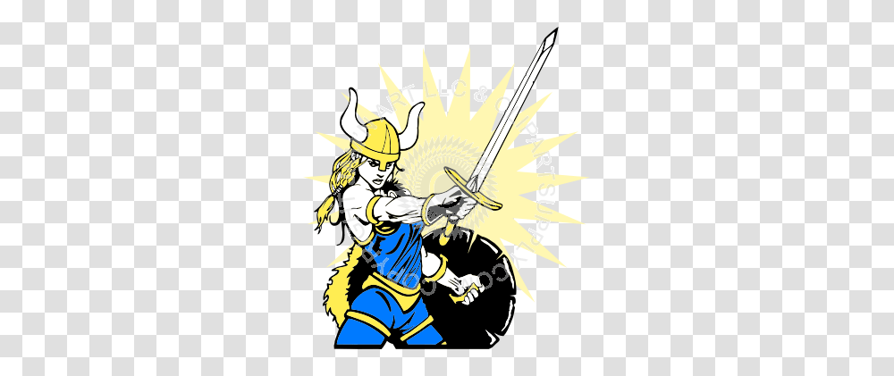 Lady Viking With Sword, Duel, Knight, Weapon, Weaponry Transparent Png