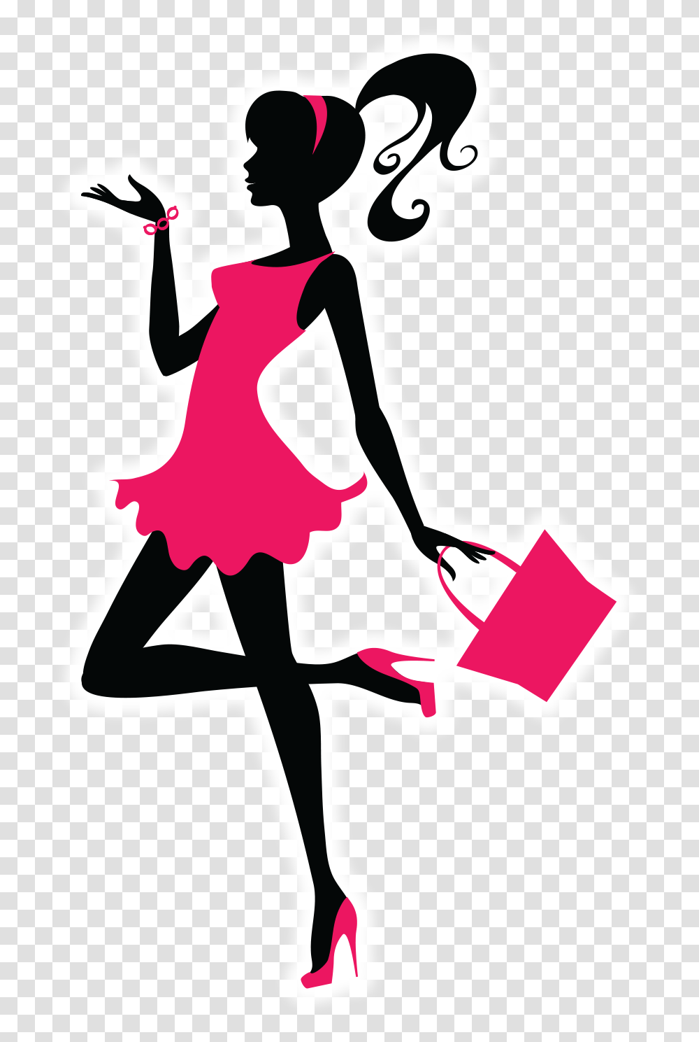 Lady With Purse Clipart, Performer, Leisure Activities, Paper, Stencil Transparent Png