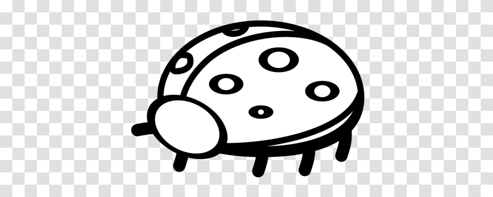 Ladybird Beetle Black And White Drawing, Pillow, Cushion, Stencil, Disk Transparent Png