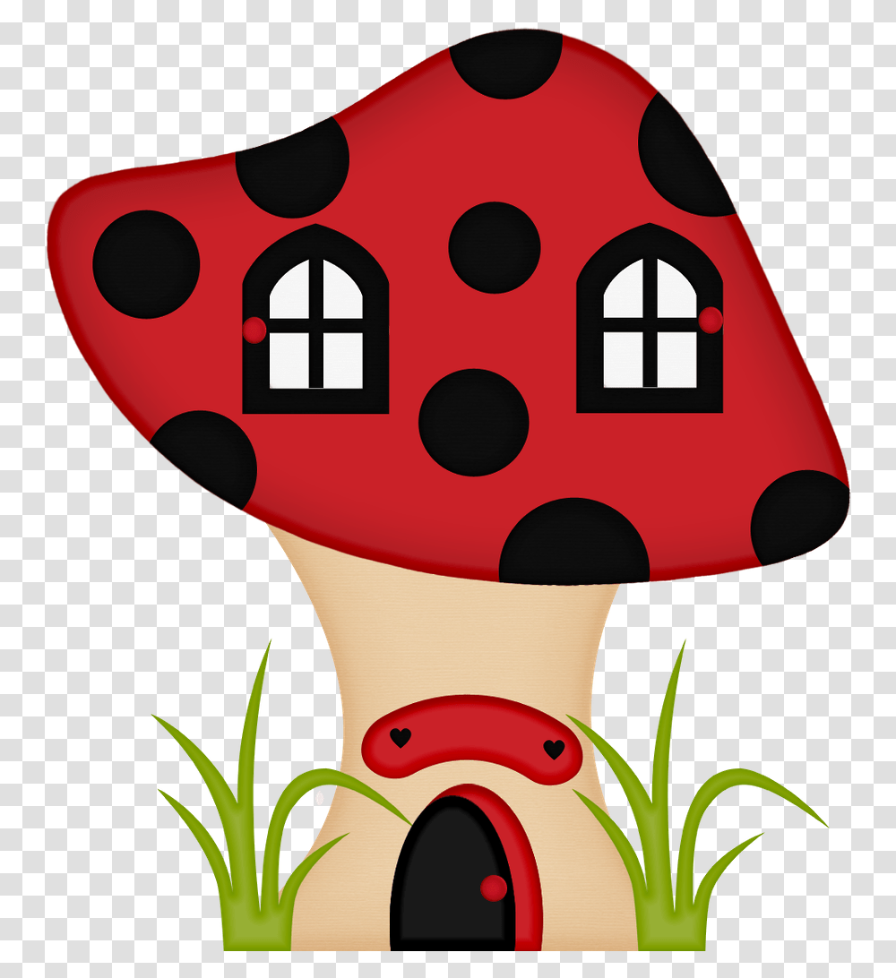 Ladybug Clipart Mushroom, Plant, Agaric, Fungus, Musical Instrument Transparent Png