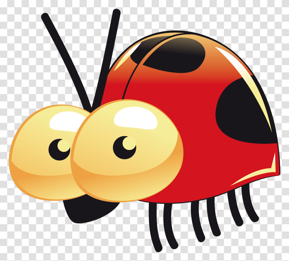 Ladybug Clipart Yellow Ladybug Bee, Plant, Produce, Food, Animal Transparent Png