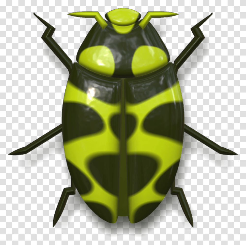 Ladybug Dark Green And Yellow Mariquita Desde Arriba, Insect, Invertebrate, Animal, Toy Transparent Png