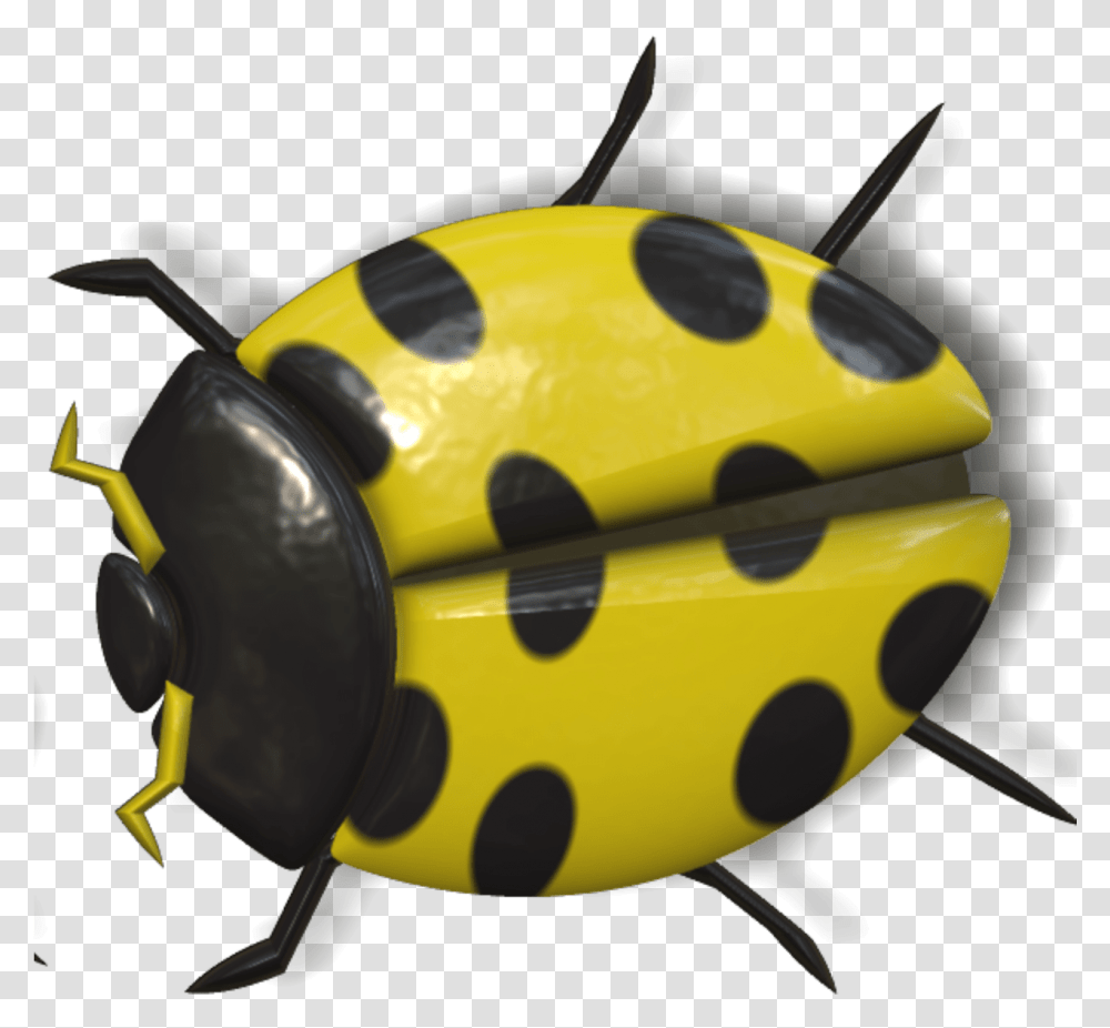 Ladybug Yellow And Black Yellow Ladybug, Animal, Toy, Fish, Sea Life Transparent Png