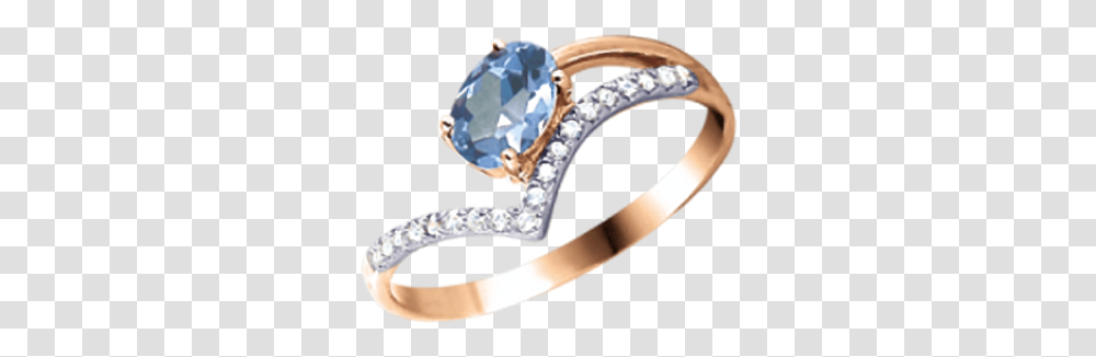 Ladys Ring In Red Gold Of 585 Assay Value With Blue Pre Engagement Ring, Accessories, Accessory, Jewelry, Diamond Transparent Png