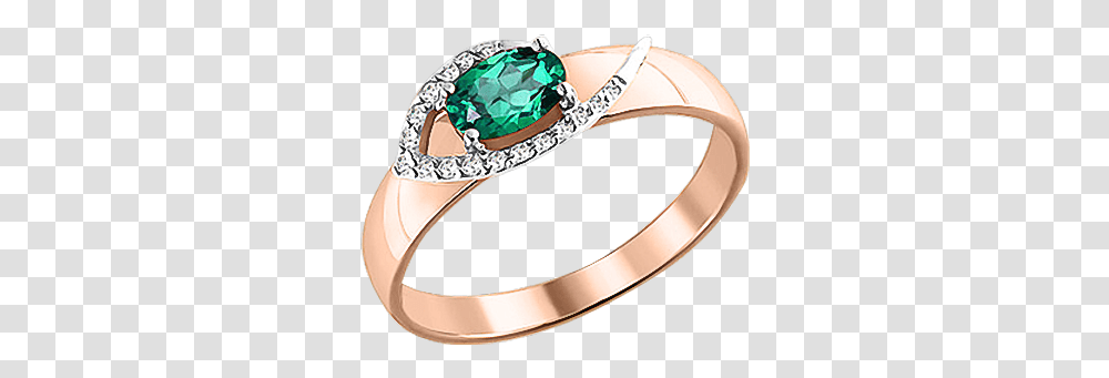 Ladys Ring In Red Gold Of 585 Assay Value With Diamonds And Emeralds Gold, Accessories, Accessory, Jewelry, Gemstone Transparent Png