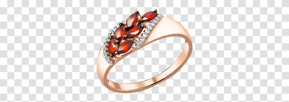 Ladys Ring In Red Gold Of 585 Assay Value With Garnet Pre Engagement Ring, Accessories, Accessory, Jewelry, Gemstone Transparent Png
