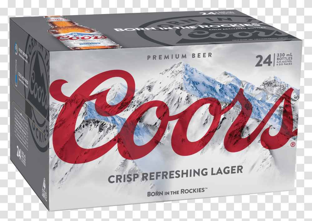 Lager 330ml Coors Light Transparent Png
