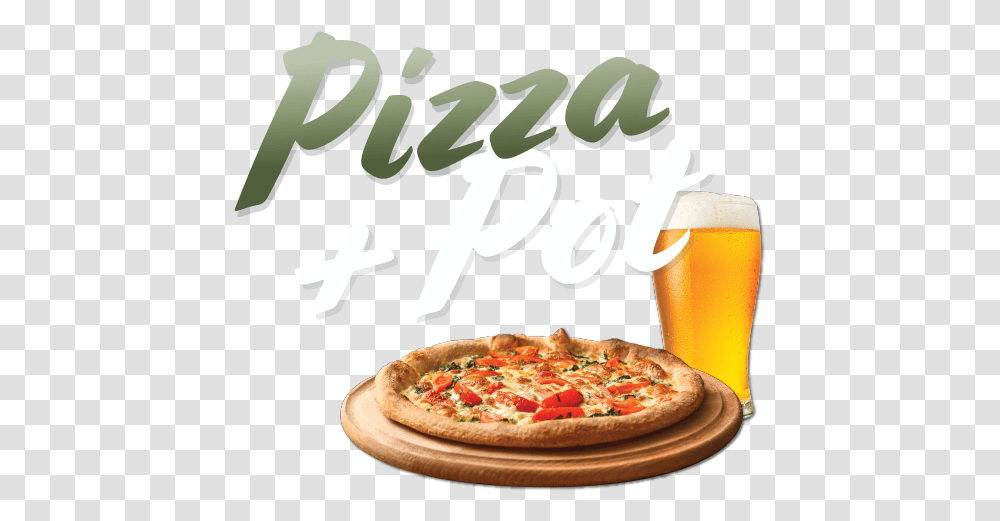 Lager, Pizza, Food, Glass, Beer Transparent Png