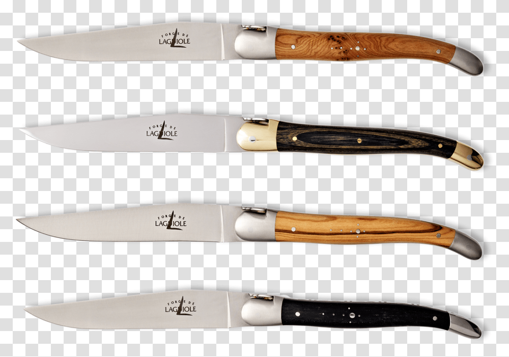 Laguiole Steak Knives Hunting Knife, Weapon, Weaponry, Blade, Letter Opener Transparent Png