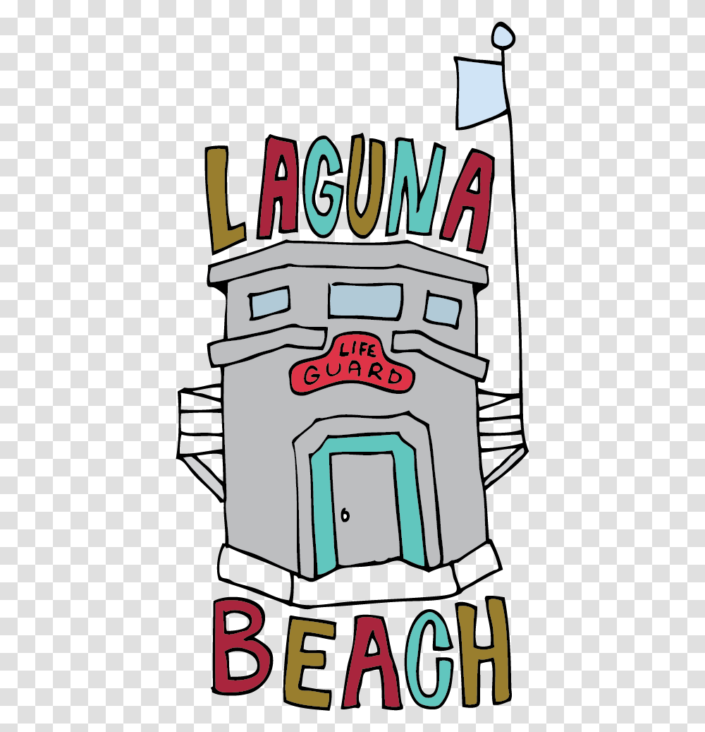 Laguna Beach Lifeguard Tower, Building, Machine Transparent Png