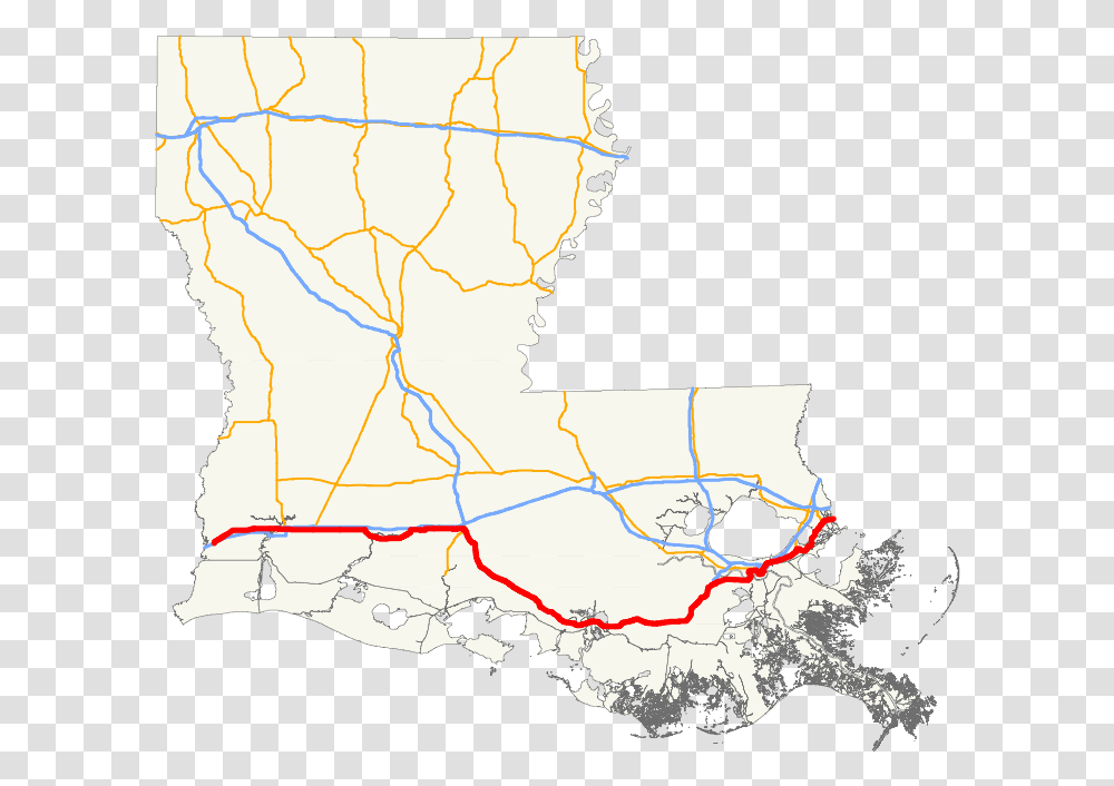 Lake Charles La Map Awesome U S Route 90 In Louisiana Louisiana Historical Sites Map, Diagram, Plot, Atlas, Bird Transparent Png