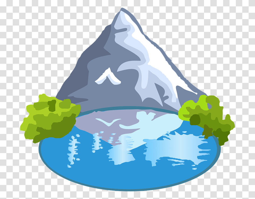 Lake Clipart Lake River, Nature, Outdoors, Ice, Snow Transparent Png