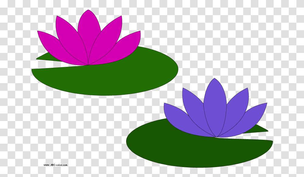 Lake Clipart Lily Pad Pond Clipart Lily Pad Flower, Purple, Plant, Petal, Blossom Transparent Png