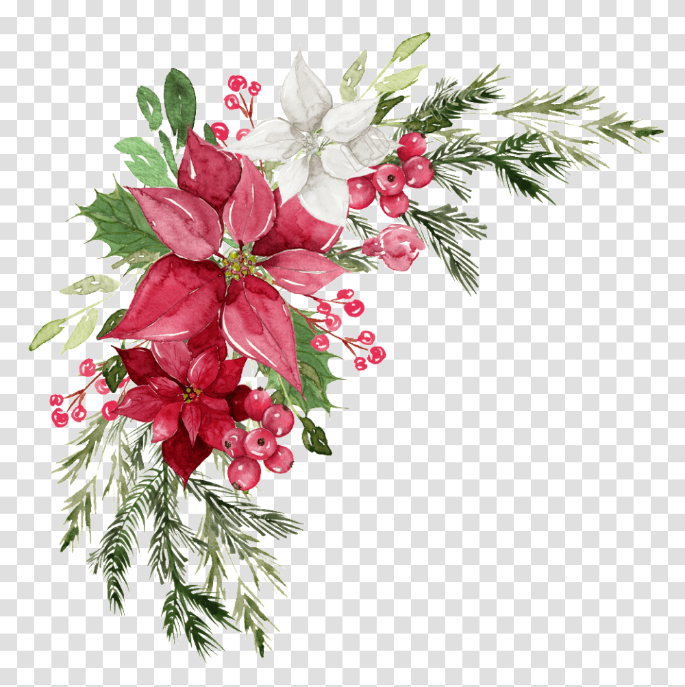Lake Clipart Watercolor Red Flowers Watercolor Border, Plant, Blossom, Floral Design, Pattern Transparent Png