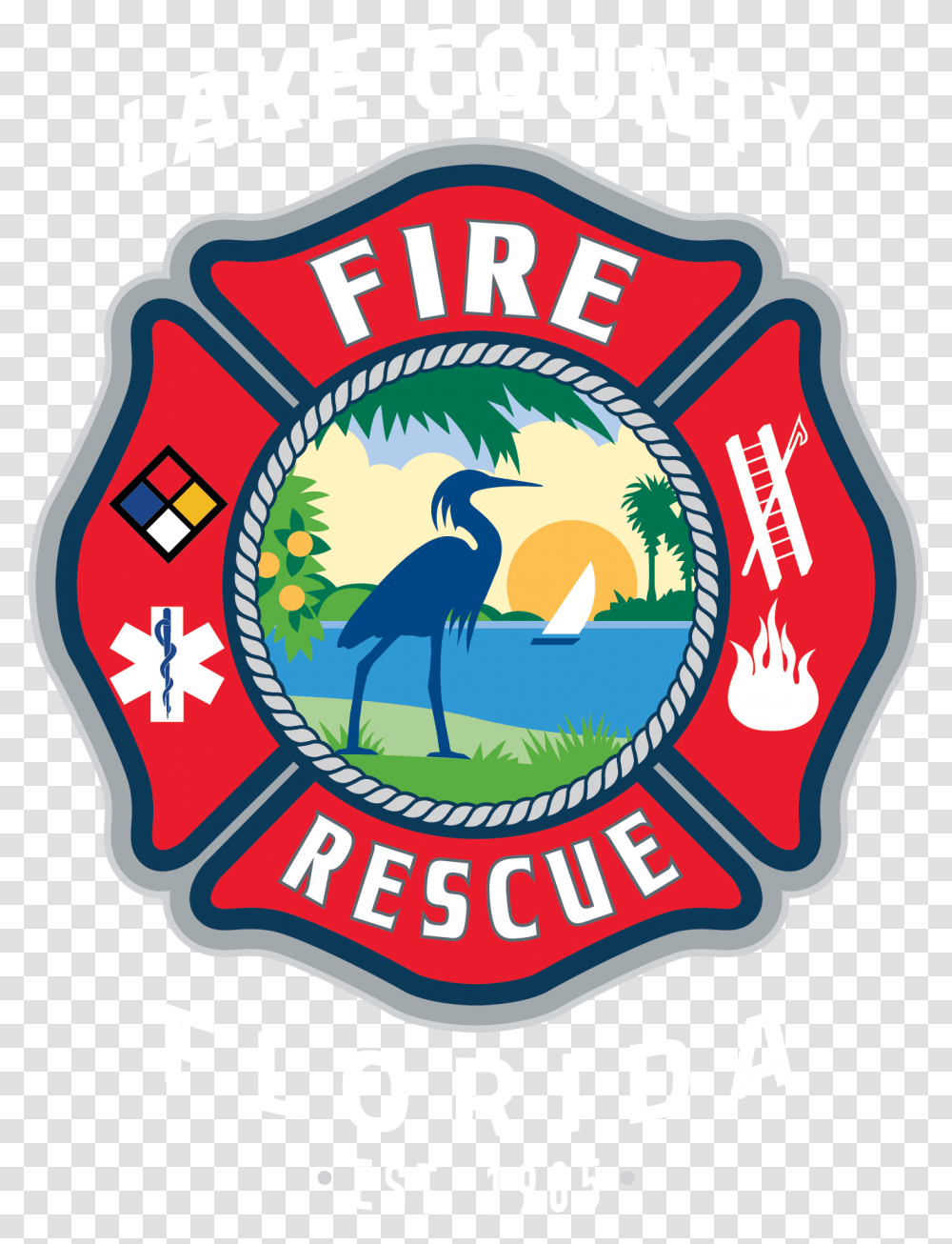 Lake County Fire Rescue Logo, Trademark, Ketchup, Food Transparent Png