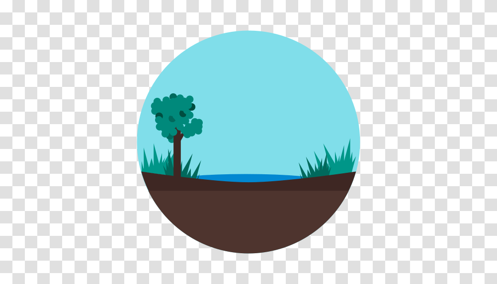 Lake Land Nature River Wet Icon, Sphere, Outdoors, Balloon, Plant Transparent Png