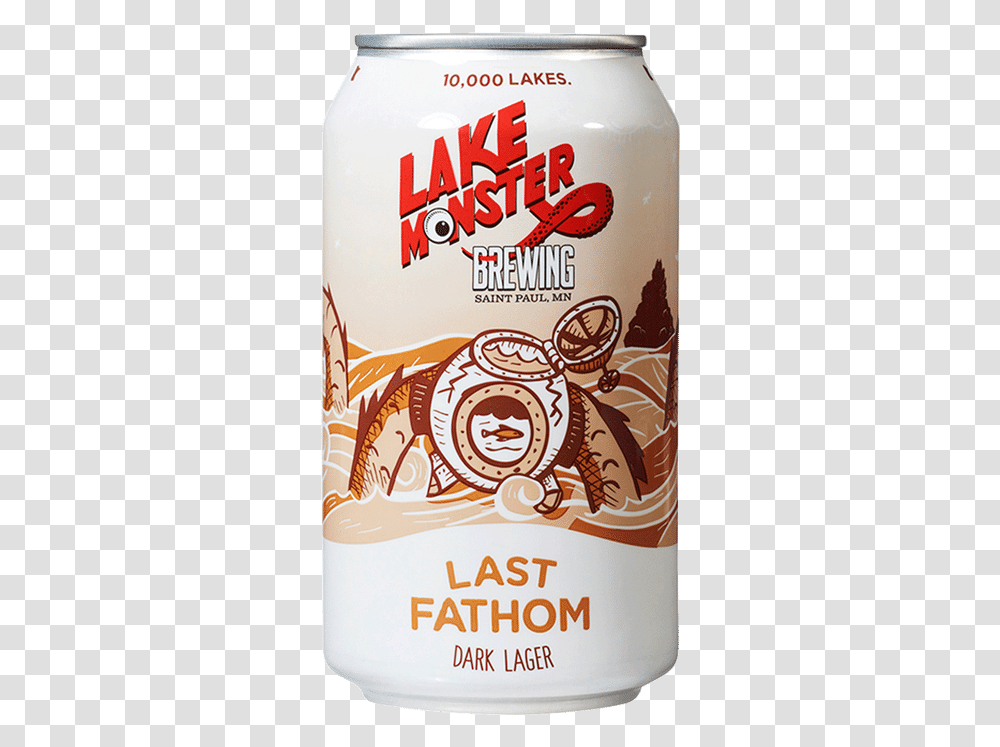Lake Monster Last Fathom Dark Lager Lake Monster Calhoun Claw Pilsner Can, Food, Beverage, Bottle, Alcohol Transparent Png