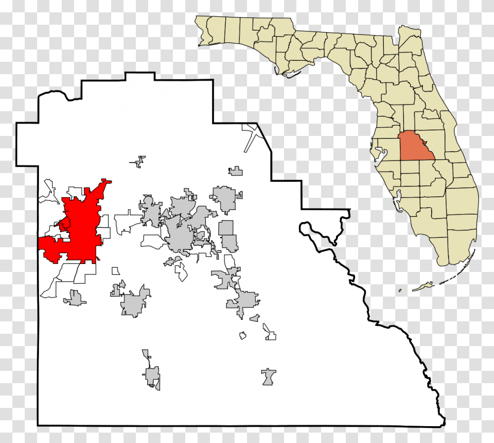 Lake Wales Polk County Florida, Map, Diagram, Atlas, Plot Transparent Png
