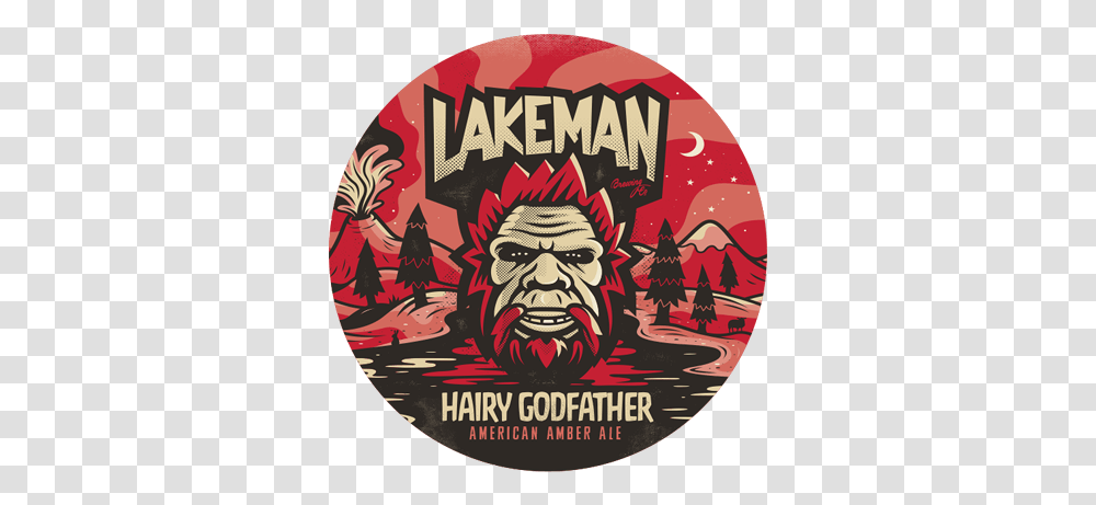 Lakeman Brewing Co Hairy Godfather Lakeman Brewing Company, Poster, Advertisement, Logo, Symbol Transparent Png