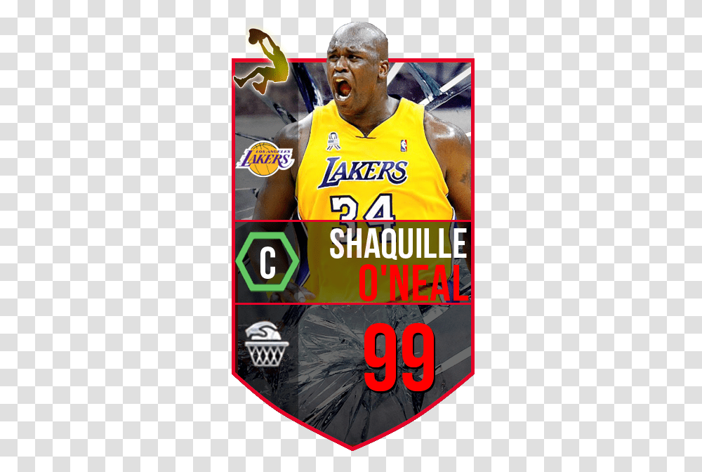 Lakers Shaquille Oneal Signed 16x20 For Basketball, Person, Word, People, Advertisement Transparent Png