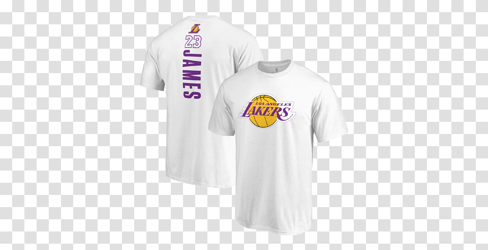 Lakers T Shirt White, Apparel, T-Shirt, Person Transparent Png