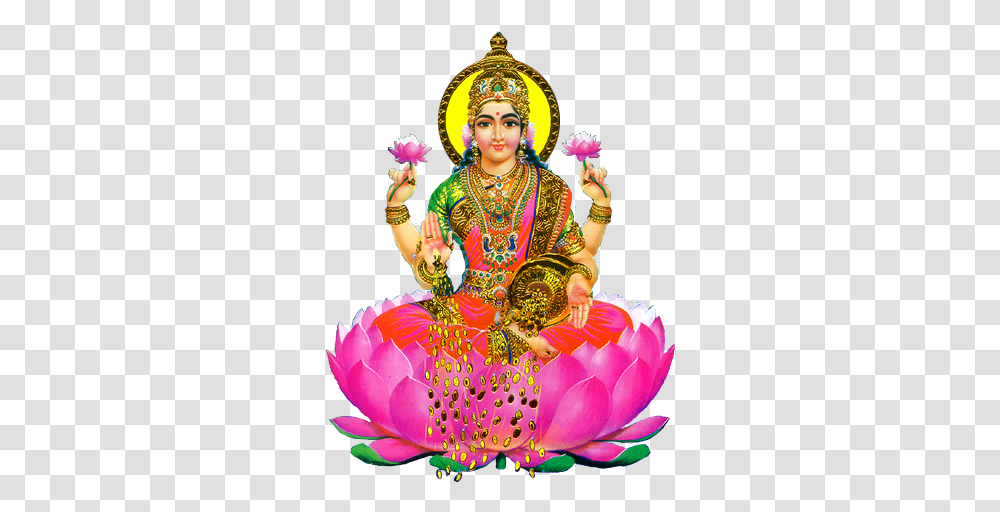 Lakshmi Goddess 1 Image Lakshmi God, Person, Diwali, Crowd, Carnival Transparent Png