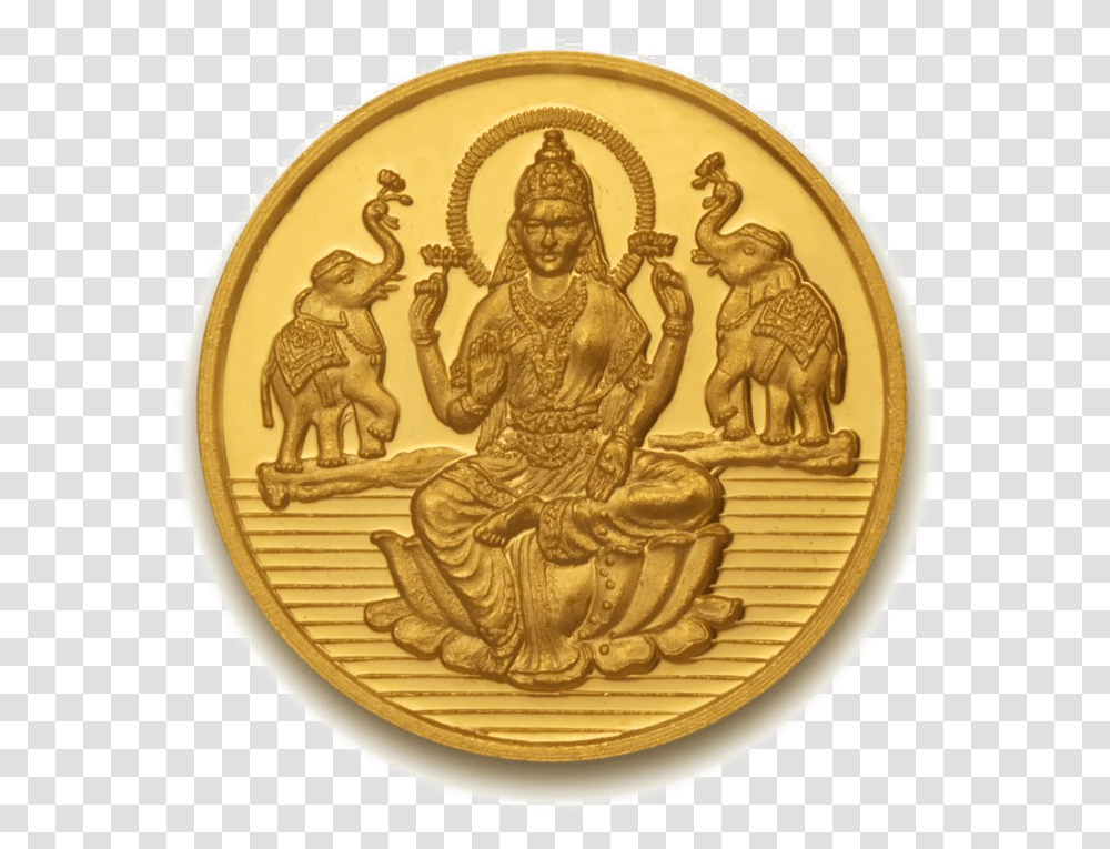 Lakshmi Gold Coin Download Image 3 Gram Gold Coin, Person, Human, Painting Transparent Png