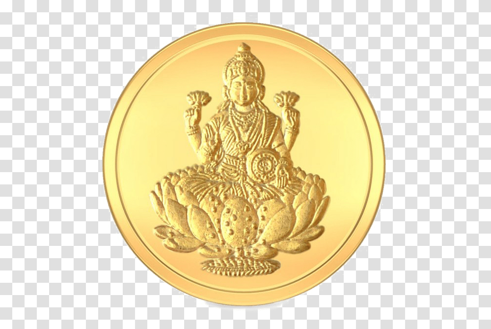 Lakshmi Gold Coin Image Lakshmi Devi Gold Coin, Money, Painting Transparent Png