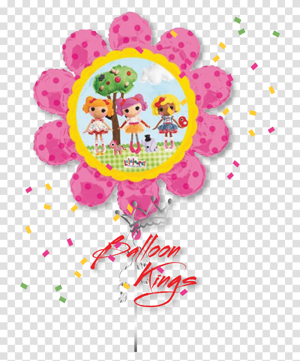 Lalaloopsy Supershape Foil Balloon Download Balloon, Pattern, Floral Design Transparent Png