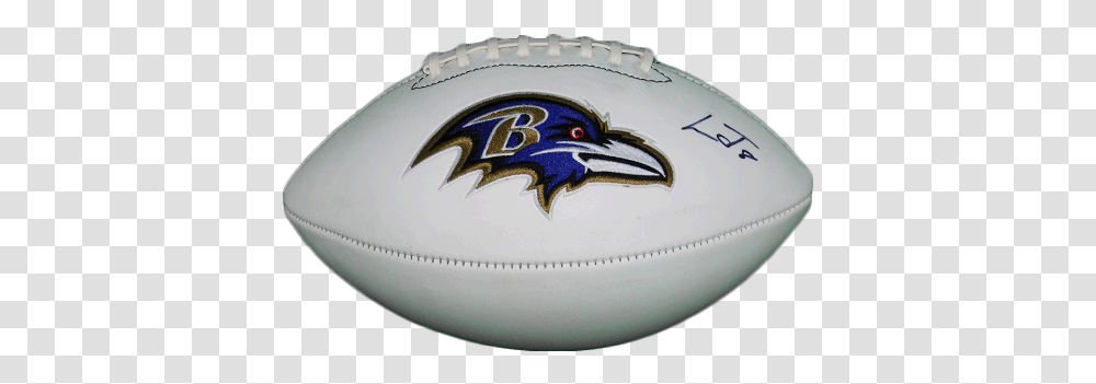 Lamar Jackson Baltimore Ravens Autographed Logo Football Jsa Baltimore Ravens, Sport, Sports, Rugby Ball, Helmet Transparent Png