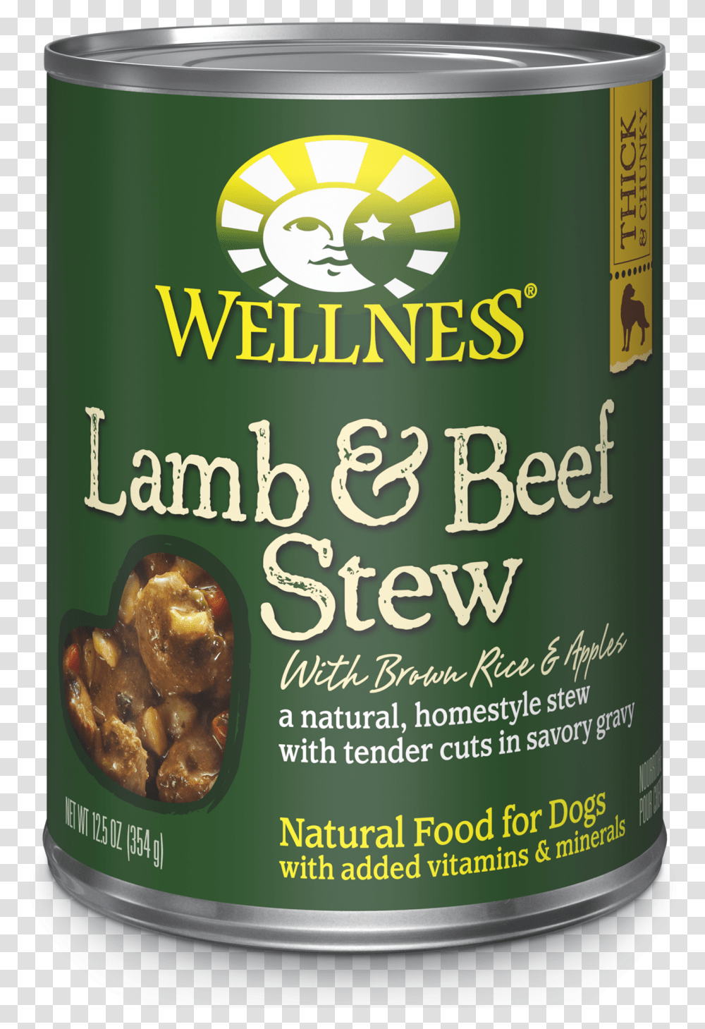 Lamb Amp Beef Stew Wellness Dog Food, Beverage, Tin, Plant, Can Transparent Png