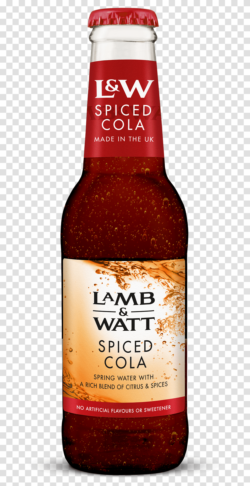 Lamb Amp Watt Cola Beer Bottle, Ketchup, Food, Plant, Alcohol Transparent Png