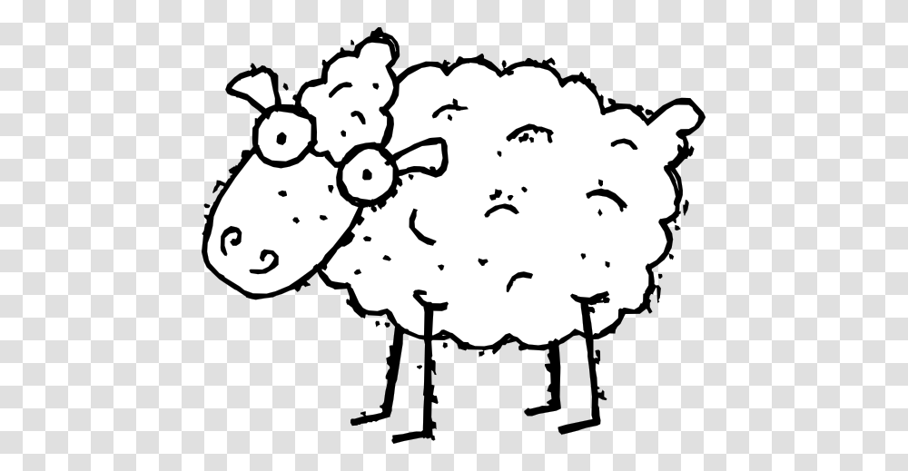 Lamb Clipart Angry, Bird, Animal, Stencil, Doodle Transparent Png