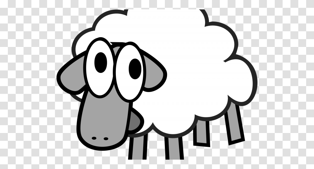Lamb Clipart Animated Sheep Cartoon, Binoculars, Stencil Transparent Png