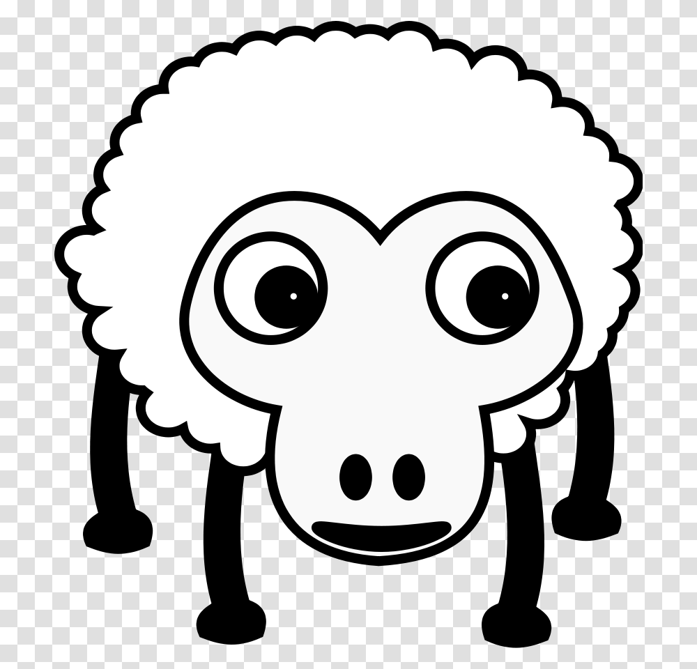 Lamb Clipart Funny, Stencil, Face, Animal, Pet Transparent Png