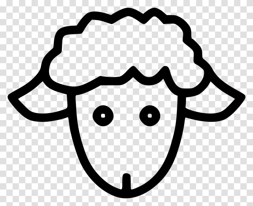 Lamb Cute Animal Kid Icon Free Download, Stencil, Plant, Food Transparent Png