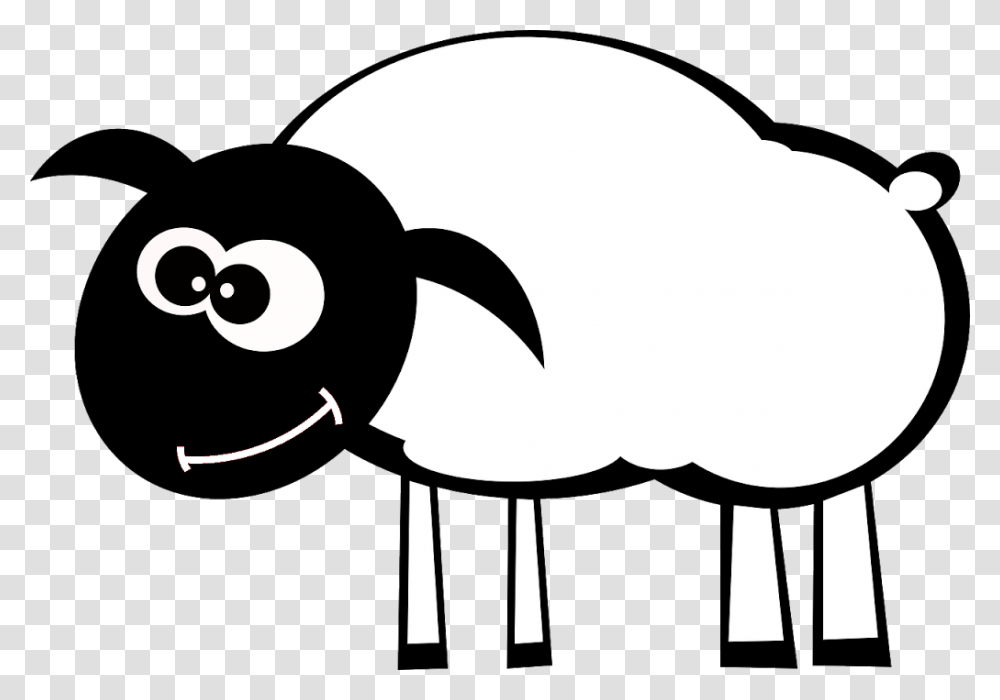Lamb Czarno, Animal, Stencil, Silhouette, Mammal Transparent Png