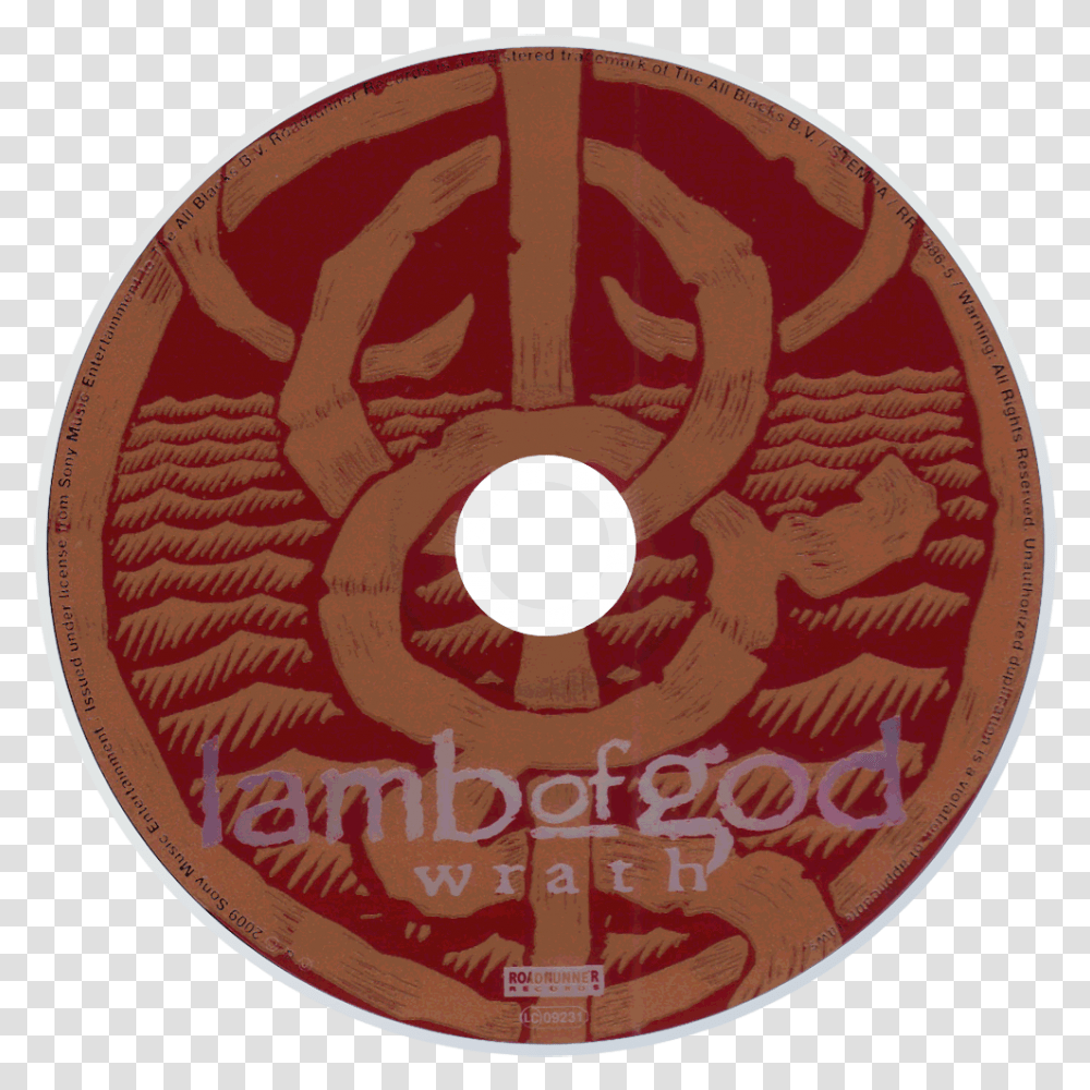 Lamb Of God Lamb Of God Wrath, Disk, Dvd, Rug Transparent Png