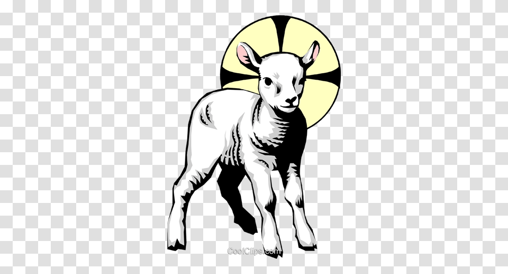 Lamb Of God Royalty Free Vector Clip Art Illustration, Mammal, Animal, Goat, Sheep Transparent Png