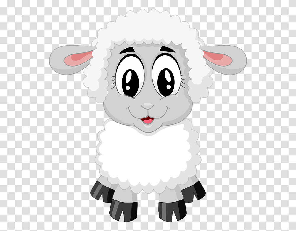 Lamb Sheep Cute Farm Animal Baby Cartoon Cordeiro Desenho, Toy, Mammal, Plush Transparent Png