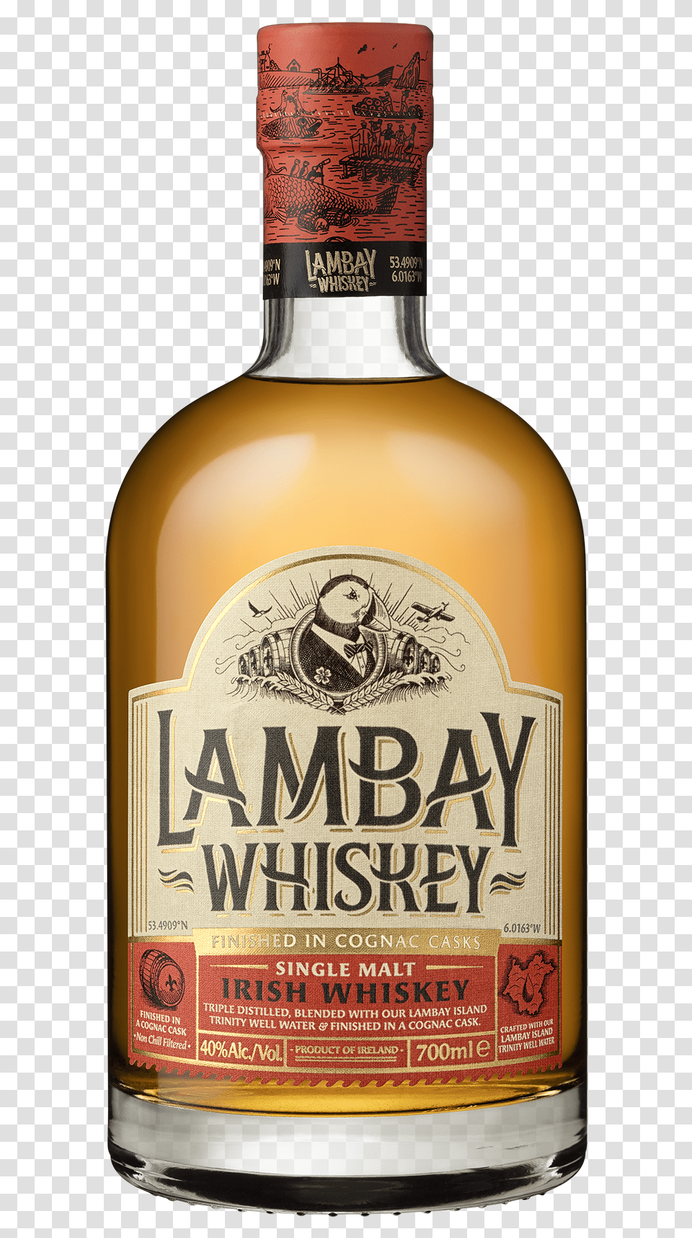 Lambay Whiskey Single Malt, Liquor, Alcohol, Beverage, Drink Transparent Png